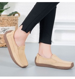 2023 Spring Summer Women Shoes Flats Loafers Platform Sneakers Luxury Suede Leather Women Casual Shoes Slip On Flats Moccasin...