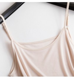 50% Natural silk plus size camisoles for women lingerie top sexy femme undershirt women tank top Camis white halter top $29.5...