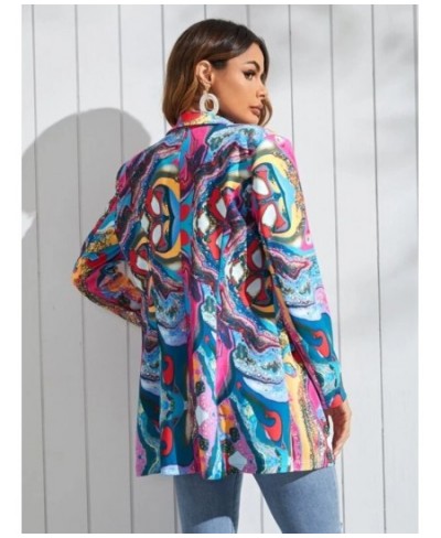 New Spring and Autumn Printed Lady's Casual Small Suit Coat Fashion Women's Wear Colorful Blazer Jacket for Women Suit Blazer...