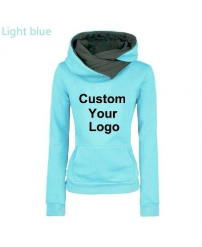 Autumn And Winter Ladies Hoodies Women's Custom Your Logo Hoodies Long Sleeve Hooded Sweatshirts Pullover Jumpers $25.91 - Ho...