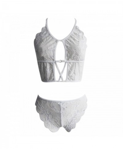 Sexy Shorts for Women Lingerie Women's Sexy Lace Blouse Underwear Suit Adjustable Lacing Midriff Exposed Back Lingerie $27.12...