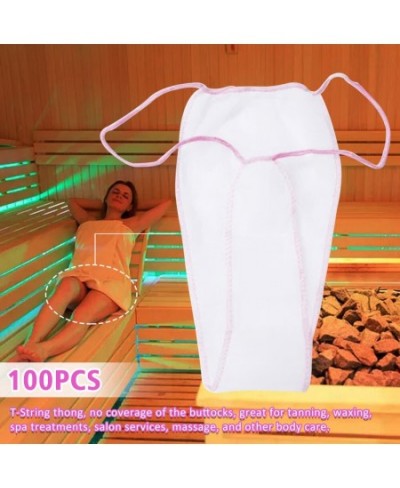 100pcs For Women Spa Individually Wrapped Hygienic T Thong Underwear With Elastic Waistband Disposable Panties Non Woven $37....