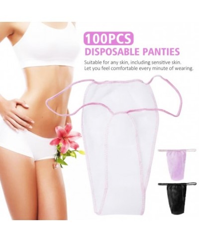 100pcs For Women Spa Individually Wrapped Hygienic T Thong Underwear With Elastic Waistband Disposable Panties Non Woven $37....