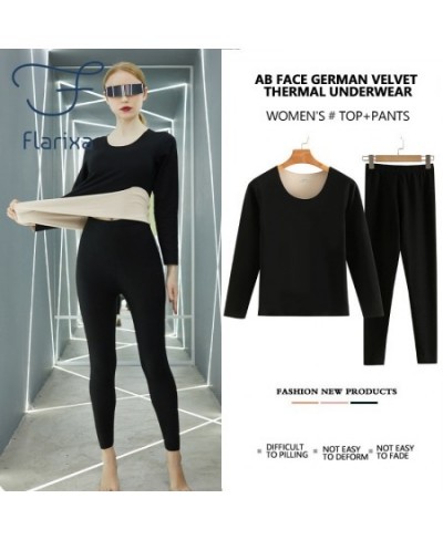 Seamless Women Thermal Underwear Set Plus Size Thermo Lingerie Men Thermo Underwear Johns Long Suit Winter Warm Clothes $40.9...