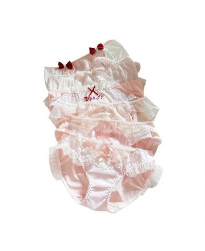 Japanese-Style Soft Girl Thin Transparent Pink Lolita Lolita Loli Lace Cute Sexy Underwear Fat $19.24 - Underwear