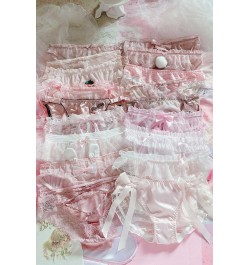 Japanese-Style Soft Girl Thin Transparent Pink Lolita Lolita Loli Lace Cute Sexy Underwear Fat $19.24 - Underwear