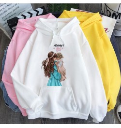 Mother & Baby Print Hoodie Tee Harajuku Aesthetic Sudaderas Hoodies Women Autumn Winter Fashion Pullover Streetwear Sweatshir...