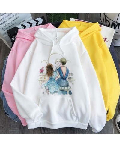 Mother & Baby Print Hoodie Tee Harajuku Aesthetic Sudaderas Hoodies Women Autumn Winter Fashion Pullover Streetwear Sweatshir...