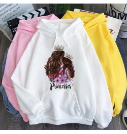 Mother & Baby Print Hoodie Tee Harajuku Aesthetic Sudaderas Hoodies Women Autumn Winter Fashion Pullover Streetwear Sweatshir...