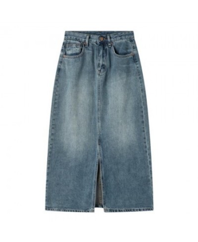 Muslim Jean Skirt Denim Women's Long Maxi Skirts High Waist Stretchy Bodycon Solid 2022 Summer Skirt Jupes Jeans Feminino $57...