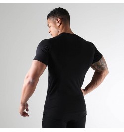 Summer Mens Gym Quick Dry Short Sleeve t shirt Fitness Workout T-Shirt Bodybuilding Undershirt Male Casual Sports Clothing $3...