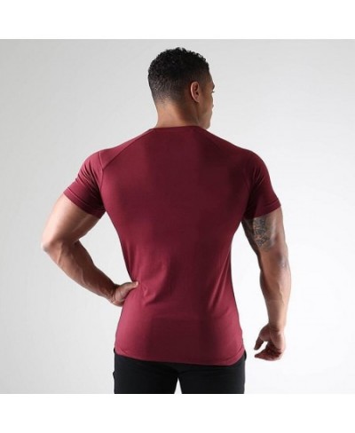 Summer Mens Gym Quick Dry Short Sleeve t shirt Fitness Workout T-Shirt Bodybuilding Undershirt Male Casual Sports Clothing $3...