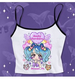 Pink crop top gothic tank tops y2k tops y2k fashion Cute shirt Lolita tops y2k Gothic Tank Tops Harajuku shirt Kawaii shirt $...