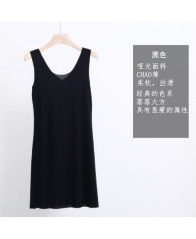 M-5XL Plus size night shirt sexy v-neck ice silk nightgowns women sleeveless vest dress short mini nightdress female night go...