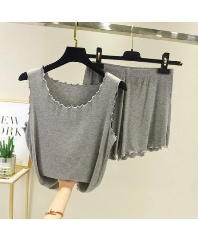 Pajamas For Women Sleepwear Tops Shorts Set Summer Night Wear Sweet Sleepwear Pajama Sets Casual Solid Color Homewear $33.06 ...