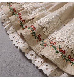 Autumn Winter Skirts Women Sweet Embroidered Fairy Lolita Layers Princess Skirt 115008 $88.24 - Skirts