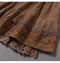 Autumn Winter Skirts Women Sweet Embroidered Fairy Lolita Layers Princess Skirt 115008 $88.24 - Skirts