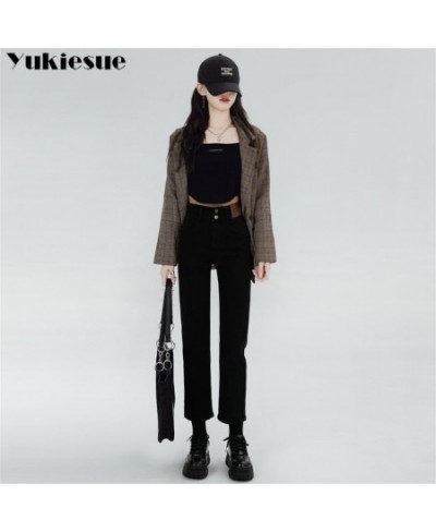 Winter Harajuku Jean Women Velvet High Waist Skinny Trousers Casual Fleece Thick Warm Slim Fit Stretch Ladies Denim Pencil $4...