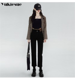 Winter Harajuku Jean Women Velvet High Waist Skinny Trousers Casual Fleece Thick Warm Slim Fit Stretch Ladies Denim Pencil $4...