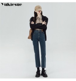 Winter Harajuku Jean Women Velvet High Waist Skinny Trousers Casual Fleece Thick Warm Slim Fit Stretch Ladies Denim Pencil $4...