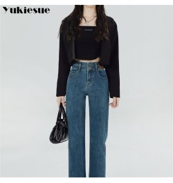 Winter Harajuku Jean Women Velvet High Waist Skinny Trousers Casual Fleece Thick Warm Slim Fit Stretch Ladies Denim Pencil $4...