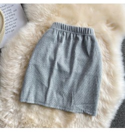 Mini Cotton Skirts Women Wrinkled Elastic Waist Mini Skirt Girls 2023 Summer Sexy Solid Slim Irregular Bottom $26.53 - Skirts