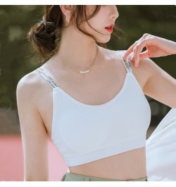 Comfortable Breathable Girl's Chest Wrap Thread Seamless Sports No Steel Ring Beauty Back Strapless Letter Camisole Vest $16....