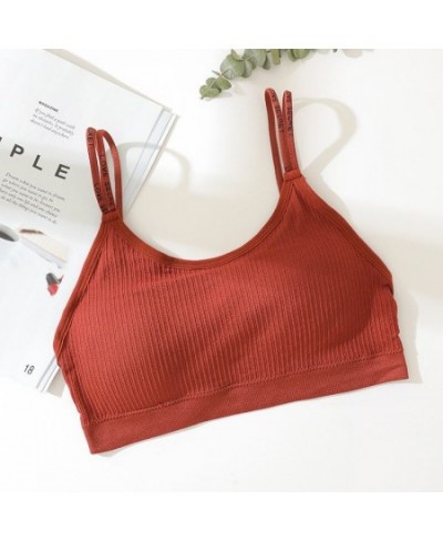 Comfortable Breathable Girl's Chest Wrap Thread Seamless Sports No Steel Ring Beauty Back Strapless Letter Camisole Vest $16....