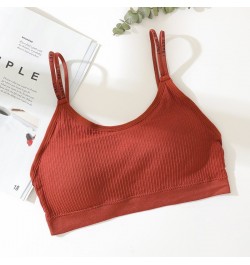 Comfortable Breathable Girl's Chest Wrap Thread Seamless Sports No Steel Ring Beauty Back Strapless Letter Camisole Vest $16....