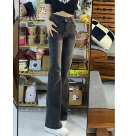 European And American Retro Brown Jeans Women's Spring And Autumn High-waisted Straight-leg Loose And Thin Wide-leg Pants $35...