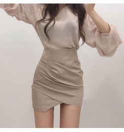 Skirt Design Female irregular Ladies Skirt High Waist Solid Color Womens Mini Skirt Sexy Clubwear Cross Skirt Summer Autumn $...