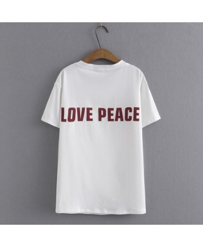 Plus Size Basic T-Shirt Women 2023 Summer Cotton Colorful Love Heart Offset Printed O-Neck Tees Short Sleeve Tops Curve Cloth...