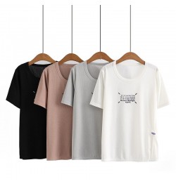 Plus Size Basic T-Shirt Women 2023 Summer Digital Pattern Print O-Neck Tees Slit Label Short Sleeve Tops Oversized Curve $36....