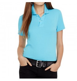 Summer New Women's Top Pink Big Horse Polo Short Sleeve 100% Cotton Casual Femme Slim Classic Style $50.75 - Tops & Tees