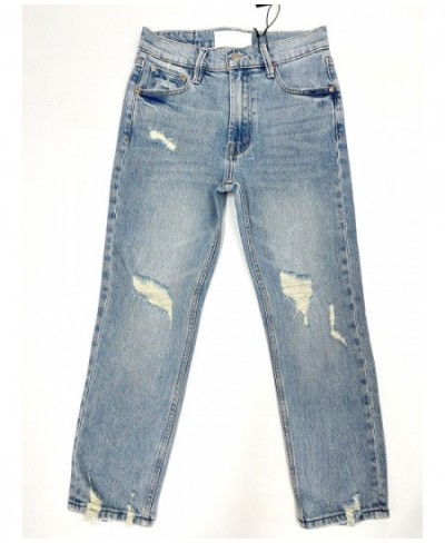 Women's High Waist Distressed Retro Jeans casual fashion ankle-length denim pants 2023 new $78.78 - Bottoms