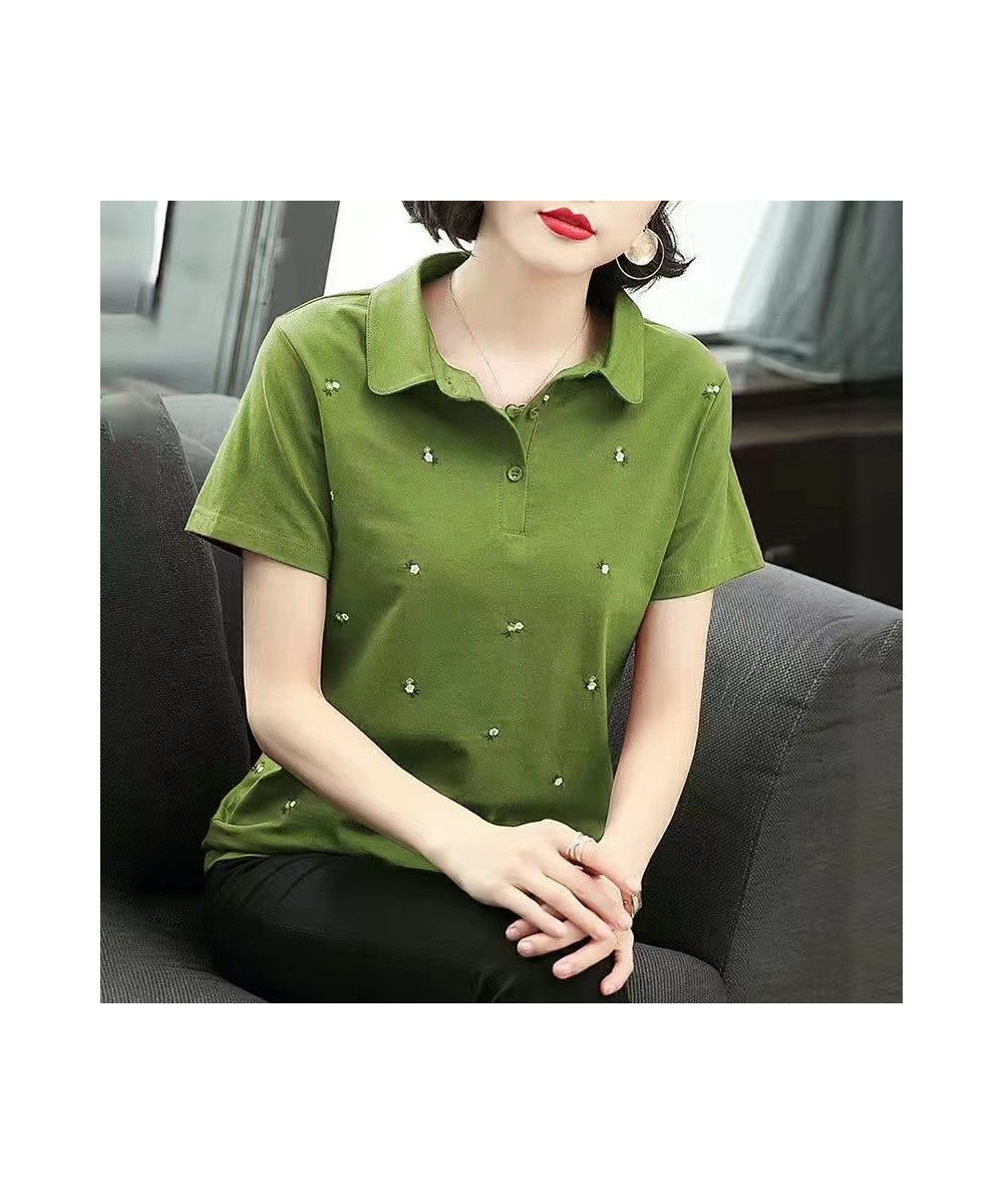 Summer Fashion Polo Shirt Women New Casual Short Sleeve Slim Polos Mujer Shirts Tops Plus Size Female Cotton Polo Shirt ZZ021...