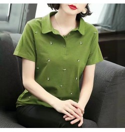 Summer Fashion Polo Shirt Women New Casual Short Sleeve Slim Polos Mujer Shirts Tops Plus Size Female Cotton Polo Shirt ZZ021...