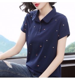 Summer Fashion Polo Shirt Women New Casual Short Sleeve Slim Polos Mujer Shirts Tops Plus Size Female Cotton Polo Shirt ZZ021...