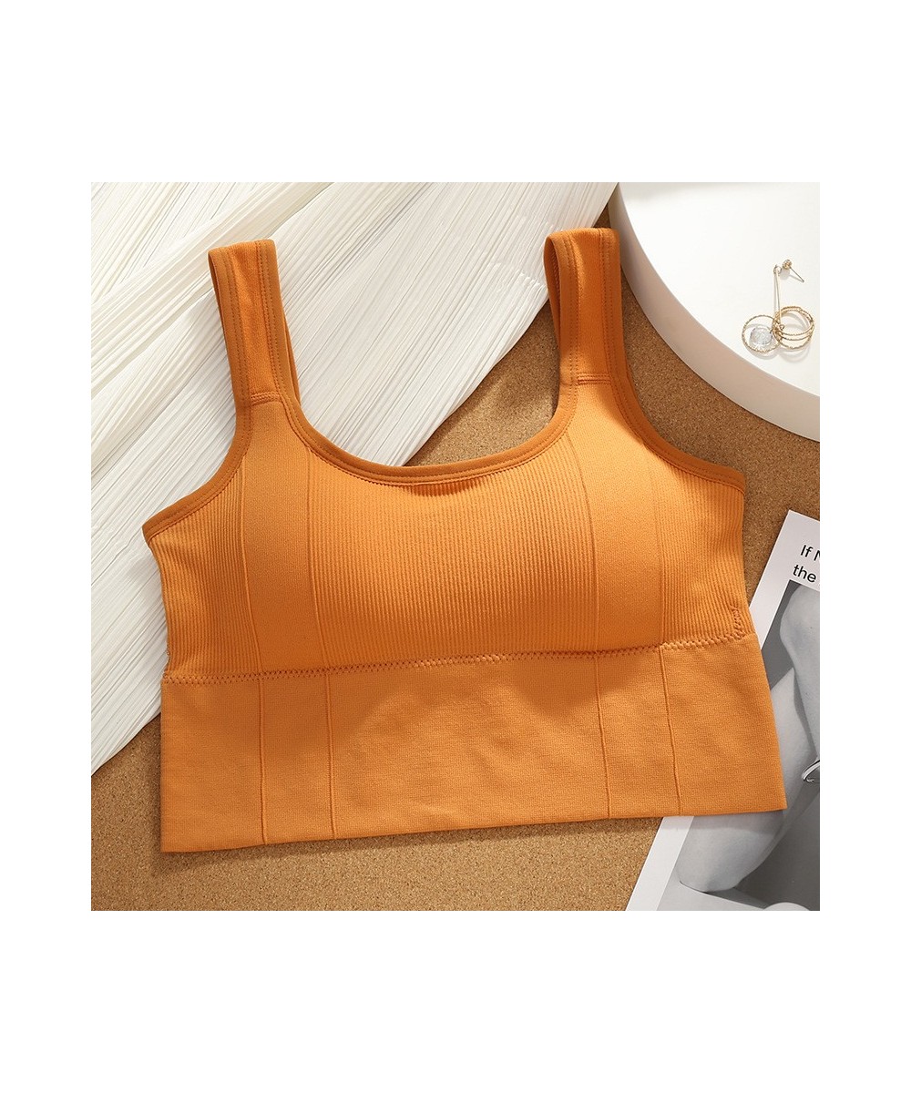 Beauty Camisole Vest Breathable Bra Beauty Crop Pads Women Tank Padded Back Bra Top Women Removable Top Seamless Back Sports ...