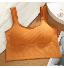 Beauty Camisole Vest Breathable Bra Beauty Crop Pads Women Tank Padded Back Bra Top Women Removable Top Seamless Back Sports ...