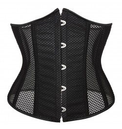 Transparent Sexy Black Corset Plus Size 6XL Corsets Overbust Fish Bone Bustier Hollow Out Corselet for Woman Slimming Corset ...