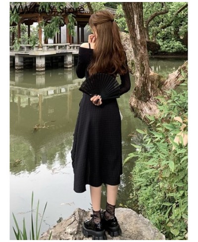 Sexy Strap Midi Dress Woman Casual 2022 Summer Sleeveless Black Vintage Dress Elegant Party One Piece Dress Korean Fashion Sl...