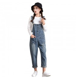 Women's fashion jumpsuit slightly suit new waist band wide leg pants popular large women's denim jeans $45.14 - Bottoms