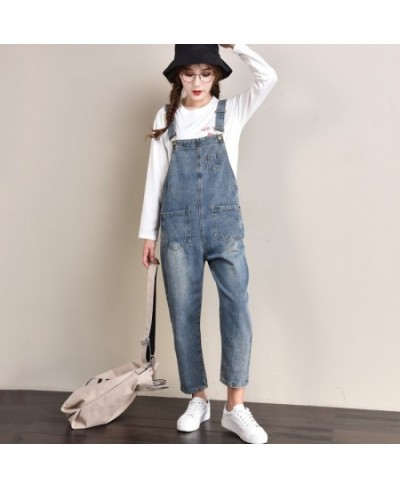 Women's fashion jumpsuit slightly suit new waist band wide leg pants popular large women's denim jeans $45.14 - Bottoms