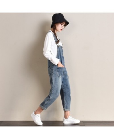 Women's fashion jumpsuit slightly suit new waist band wide leg pants popular large women's denim jeans $45.14 - Bottoms