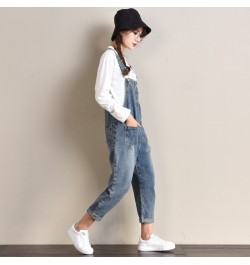 Women's fashion jumpsuit slightly suit new waist band wide leg pants popular large women's denim jeans $45.14 - Bottoms