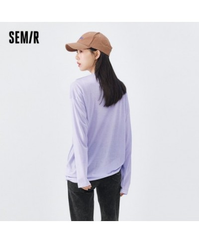 Long Sleeve T-Shirt Women Hollow Drawstring 2023 Autumn New Oversize Solid T Shirt Top Versatile $32.01 - Tops & Tees