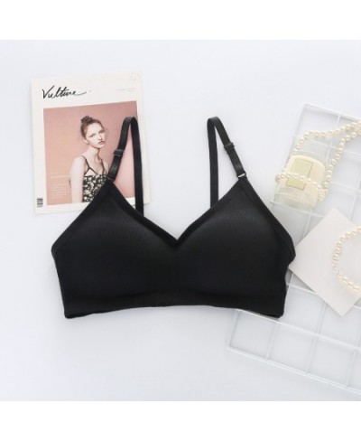Women Cropped Top Sexy Intimates Solid Knitted Tube Top Ladies Strapless Wrap Chest Underwear $19.64 - Underwear