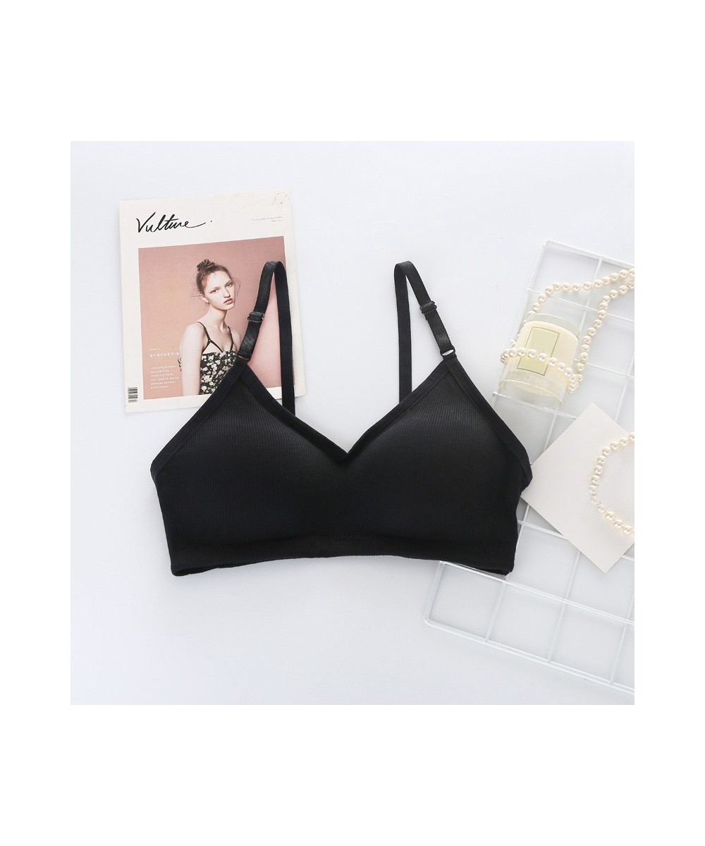 Women Cropped Top Sexy Intimates Solid Knitted Tube Top Ladies Strapless Wrap Chest Underwear $19.64 - Underwear