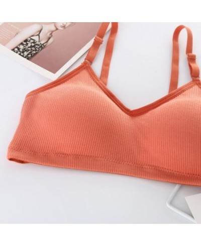 Women Cropped Top Sexy Intimates Solid Knitted Tube Top Ladies Strapless Wrap Chest Underwear $19.64 - Underwear